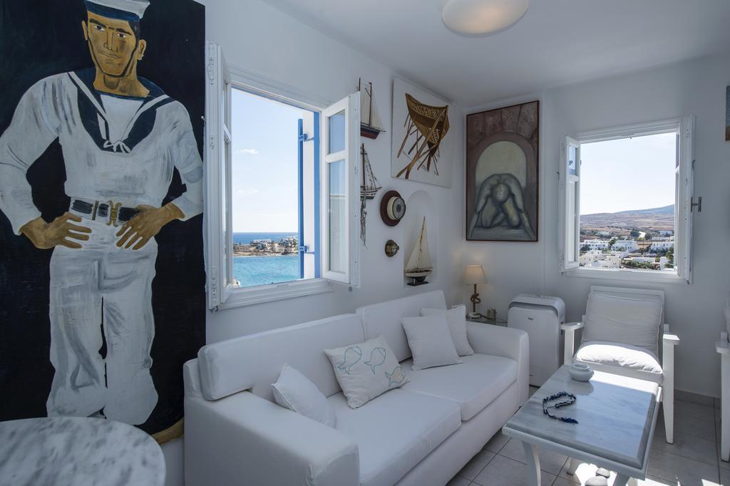 Aiolos Home With Private Veranda And Amazing Sea Views, Paros Piso Livadi Extérieur photo
