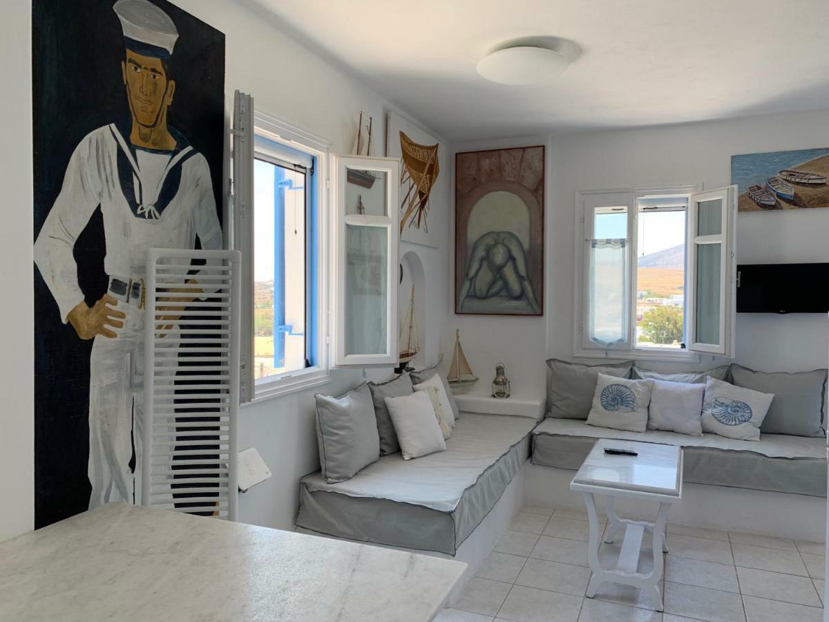 Aiolos Home With Private Veranda And Amazing Sea Views, Paros Piso Livadi Extérieur photo