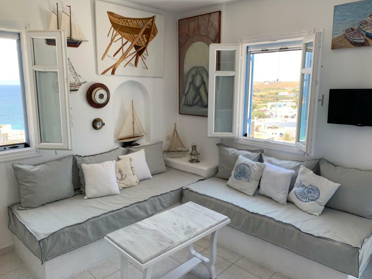 Aiolos Home With Private Veranda And Amazing Sea Views, Paros Piso Livadi Extérieur photo